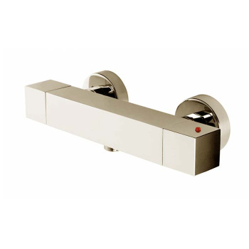 Bossini Cube Tермостат для душа, наружный, 1 выход  1/2', цвет: никель шлифованный Z004103.094