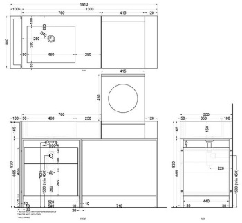 Раковина накладная Cielo I Narcisi NALASF CP 130 см розовый