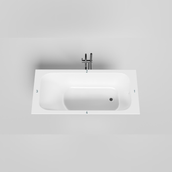 Ванна из искусственного камня Salini Orlanda 160x70 102025MF