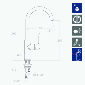 Смеситель для кухни Ramonsoler Ypsilon 660602