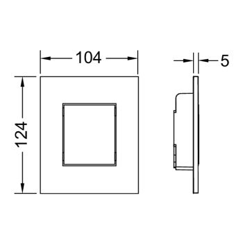 Клавиша смыва TECE Tecesolid 9242432