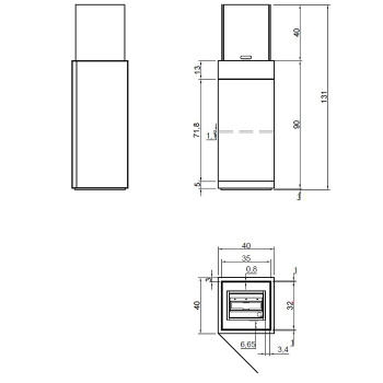 Камин Antonio Lupi Babele 40х40х131cм, на биоэт, корпус из стали, дверца и полка, противоп стеклами и горелкой из нерж стали LAFLACA, отдел Ruggine А0002456831