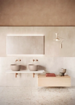 Раковина Ø42 h22 Catalano Sfera накладная Cemento satinato 0523420023