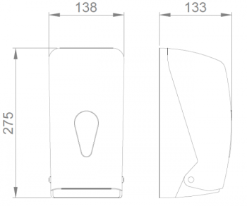 Диспенсер для листовой туалетной бумаги синий Nofer 05118.T