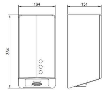 Сушилка для рук Nofer FUGA EVO (белая) 01841.W