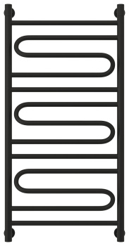 Полотенцесушитель водяной Сунержа Элегия+ 1000х500 31-0205-1050 матовый черный