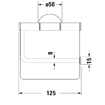 Держатель туалетной бумаги Duravit Starck T 0099401000 хром
