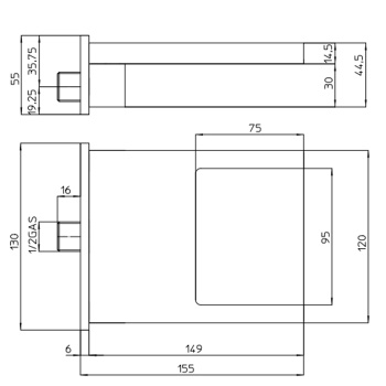 Bossini Cascata XL Излив для ванной или душа, каскадная струя, латунь, 1/2, цвет: хром E88500.030