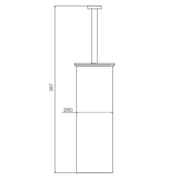 Ёршик напольный Fima Carlo Frattini Rotola хром F6006/3CR