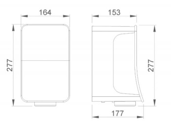 Сушилка для рук Nofer Fusion (чёрная) 01871.N