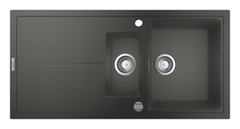 Мойка GROHE K400 с 1,5 чашей, 1000 x 500 мм, серый гранит 31642AT0