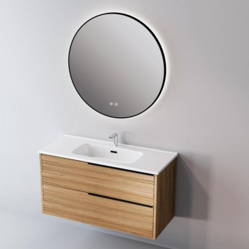 Раковина интегрированная Nofer в столешницу VOLTERRA 81х46x18 EV.081.C белая глянцевая