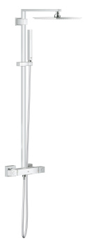 Душевая система с термостатом для настенного монтажа, GROHE Euphoria Cube System 230, хром, 26087000