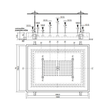 Душевая система Meteo XXL Antonio Lupi 100x75x11, с подсветкой А0002423722