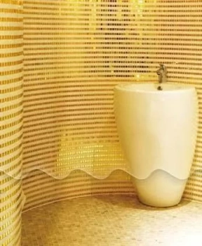 Стеклянная мозаика с авантюрином сетка JNJ Gold Link 2x2 GC92 327x327 1