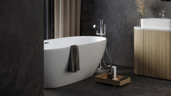 Керамогранит Kerranova Krater Dark Grey Str. 60x120 см K-2212/SR/600x1200