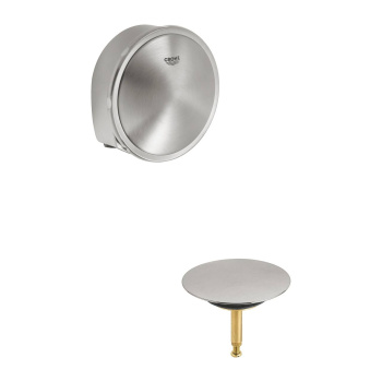 Наливной, сливной и переливной гарнитур GROHE Talentofill, внешняя часть, суперсталь 19952DC0