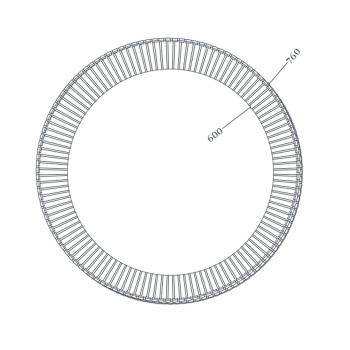 Зеркало Artceram Lord 76, в керамической раме с LED-подсветкой и сенсорным выключателем, черный матовый ACS018 17