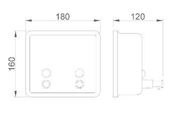 Дозатор для мыла с двумя кранами Inox Nofer 03005.B