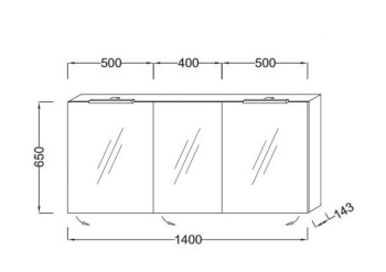 Зеркало-шкаф Jacob Delafon Rithmik EB1370-G1C белый блестящий лак