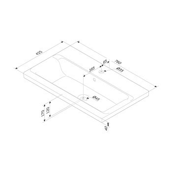 Мебельная раковина AM.PM Gem M90WCC0752BM