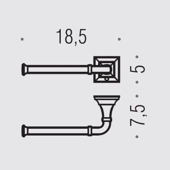 Держатель туалетной бумаги Colombo Portofino SX, хром B3208S.CR