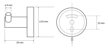 Крючок двойной Bemeta Sablo 160106032 золото браш
