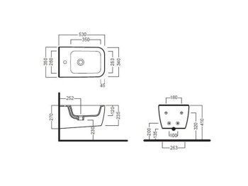 Биде подвесное Hatria FUSION Q YXV801