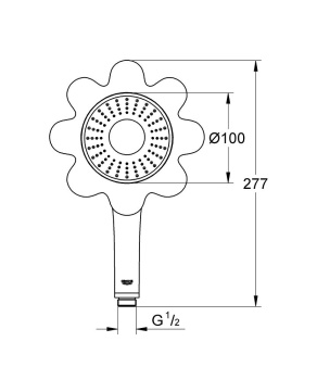 Ручной душ Grohe Rainshower Icon 26115DP0