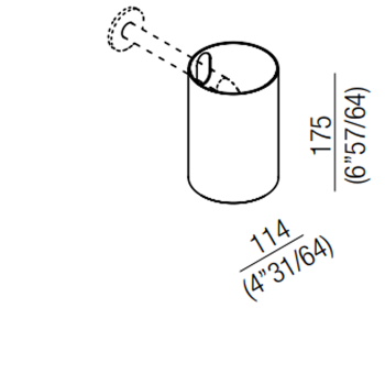 Душевая головка Agape Square настенная, 114мм, глянец CRUB1171A