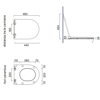 Сиденье для унитаза Catalano Sfera/Zero SLIM с микролифтом, Комплектa Satinato 551200031