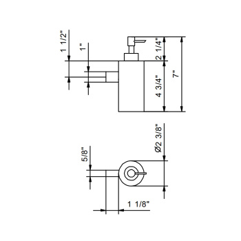 Дозатор для жидкого мыла Fantini Young Matt Copper PVD 96 P9 7653