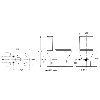 Унитаз напольный Kerama Marazzi Buongiorno BG.wc.01 белый глянцевый