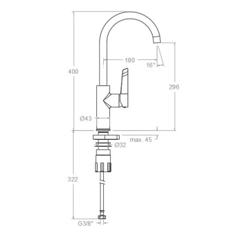 Смеситель для кухни Ramonsoler Kitchen 380602MC
