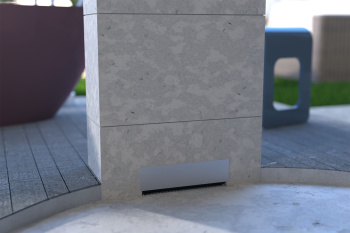 Душевой трап OMP Tea Intramura 975.101.8 35 см пристенный хром