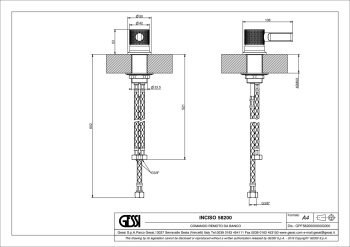Рычаг удаленного управления Gessi Inciso 58200.299 Matte Black