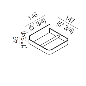 Держатель для туалетной бумаги Agape Memory, подвесной, глянец AMEM860A