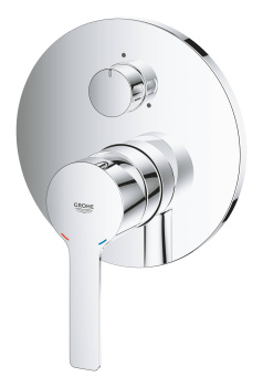 Внешняя часть смесителя для ванны GROHE Lineare с переключателем на 3 положения, хром 24095001