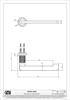 Держатель туалетной бумаги Gessi Inciso 58455.031 Chrome