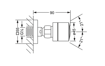 Боковой душ Jorger 649.13.465.000 chrome