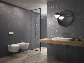 Плитка Villeroy&Boch K1071UL000010 Arc Noir Brass Metal Border 15x120