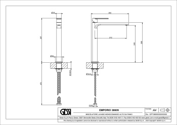 Смеситель для раковины Gessi Emporio Via Manzoni 38609.149 никель