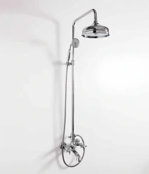 Душевая стойка  Elizabeth для ванны, в комплекте :стойка,смеситель для ванны,  шланг, ручной душ,вер