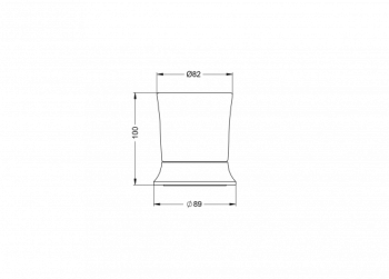 Стакан Jorger Valencia 638.00.046.022 матовое стекло/розовое золото