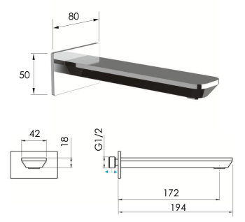 Излив Daniel Tiara TA4704DP золото брашированное