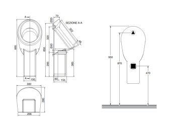 Писсуар подвесной Scarabeo LAVABI D ARREDO  2014