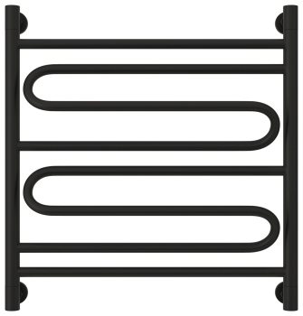 Полотенцесушитель водяной Сунержа Элегия+ 600х600 31-0205-6060 матовый черный