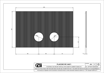 Клавиша смыва Gessi 54671.735 Warm Bronze PVD