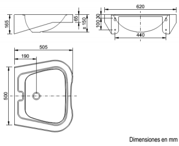 Раковина антивандальная Nofer 13024.2.S