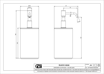 Дозатор для жидкого мыла Gessi Rilievo 59538.299 Matte Black